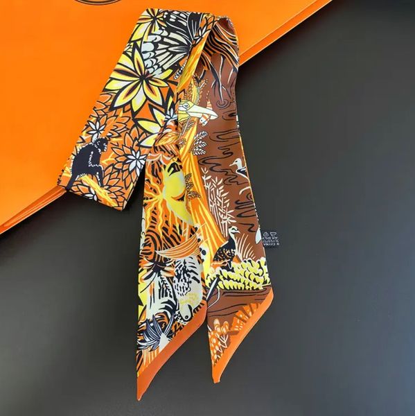 Panglica de matase de lux Safari-orange